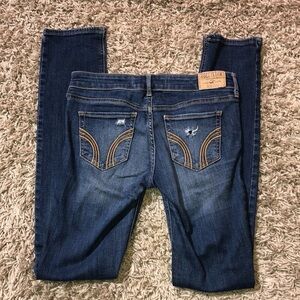 Hollister distressed jeans straight fit size 3R or W26 L33 denim jeans pants​​​
